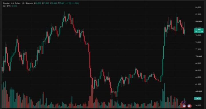 Bitcoin Price Spikes Near $80K as CPI Matches Forecasts