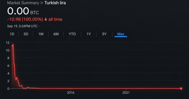 Bitcoin Price Nears 4 Million Lira as Turkey’s Currency Hits the Floor