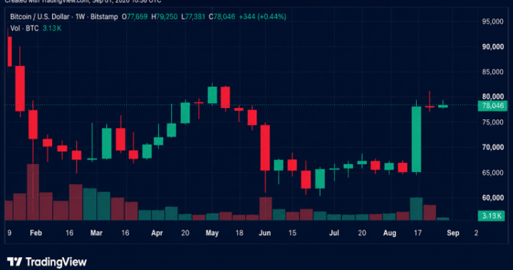 Bitcoin Price Update: $77K Support Is Key as September Begins