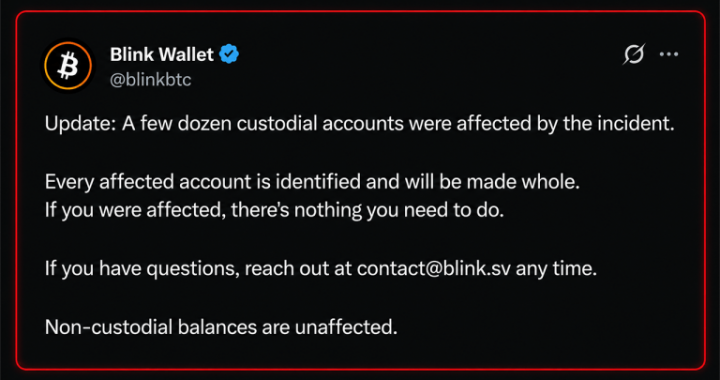 Blink Wallet Hit by Attacker, ‘Few Dozen’ Custodial Accounts Drained