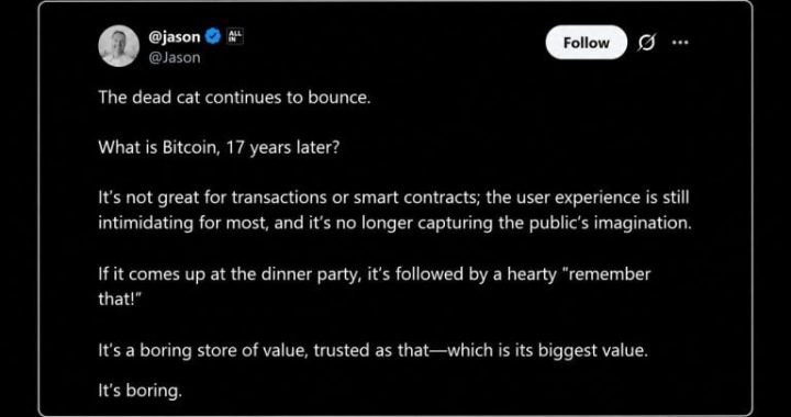 Calacanis Calls Bitcoin a Dead Cat, Saylor and Cathie Wood Fire Back