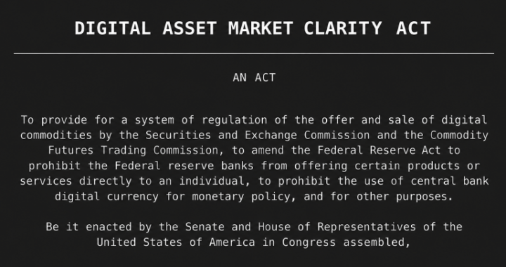 CLARITY Act Needs 60 Votes Today Just to Reach the Real Vote