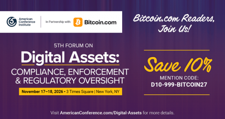 ACI Announces 5th Annual Forum on Digital Assets, Bringing Regulatory, Legal and Compliance Leaders to New York