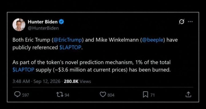 Hunter Biden’s LAPTOP Burns $3.5M After Eric Trump and Beeple Mentions