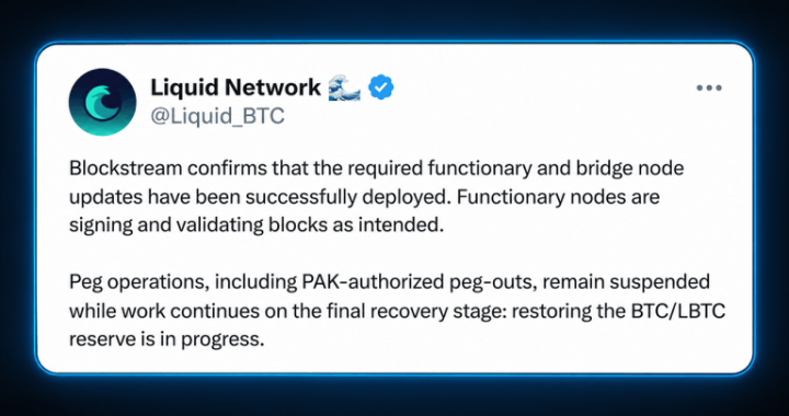 L-BTC Peg-Out Still Shut Down as Blockstream Refuses Hacker Demand