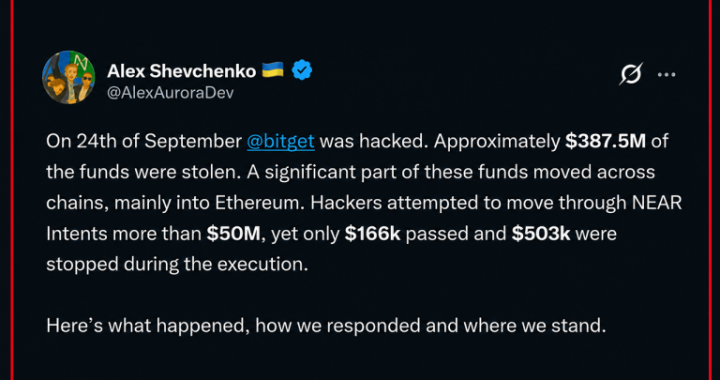 Near Intents Slams Door on $50M in Bitget Hack Laundering Flows