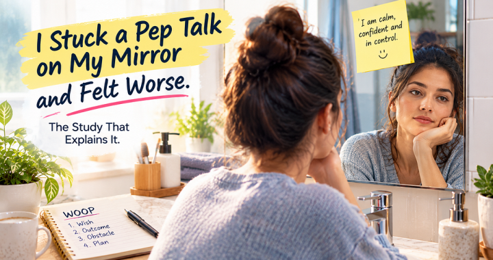I Stuck a Pep Talk on My Mirror and Felt Worse. Here’s the Study That Explains It.