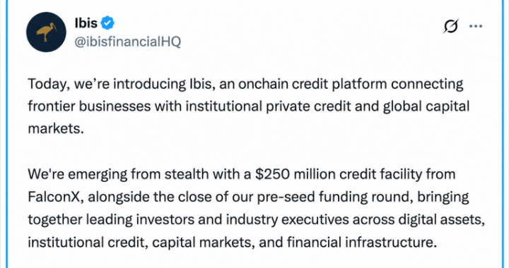 $250M FalconX Facility Powers Ibis Push Into Onchain Credit