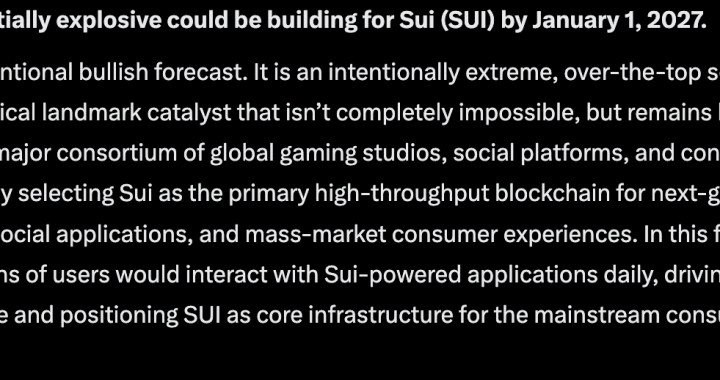 Google Gemini AI Predicts a Historic Move for SUI by 2027