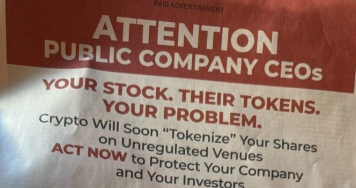 Crypto Leaders Blast Misleading WSJ Ad on Tokenization Risks