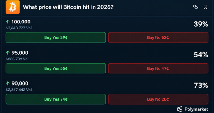Bitcoin Price at $85K as Bettors Eye $100K, ChatGPT Calls $94K