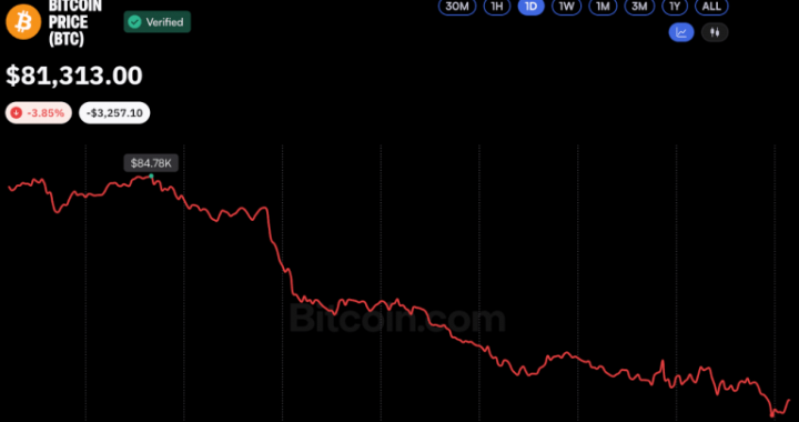 Bitcoin Price Plunges Below $81K Despite $1 Billion in ETF Inflows