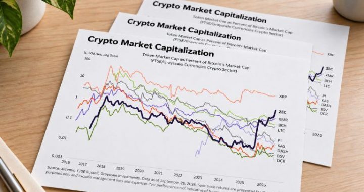 Grayscale: XRP’s Near-6% Bitcoin Valuation Sets a Benchmark for Zcash