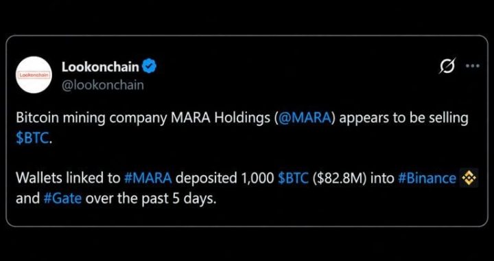 MARA Ships $83 Million in Bitcoin to Exchanges as Its Stock Sinks 45%