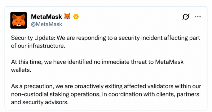 Metamask Pulls Validators as Meager ETH Theft Sounds Big Alarm
