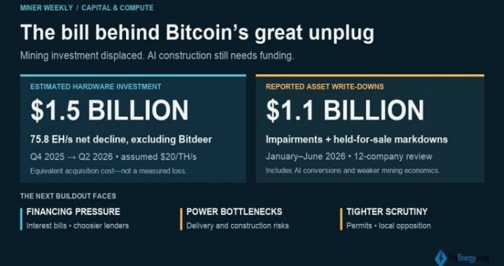 Bitcoin’s Great Unplug: $1.5 Billion in Hardware Behind the AI Pivot