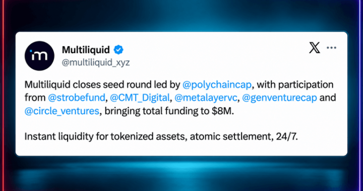 Multiliquid Raises $8M to Challenge Slow Settlement on Wall Street