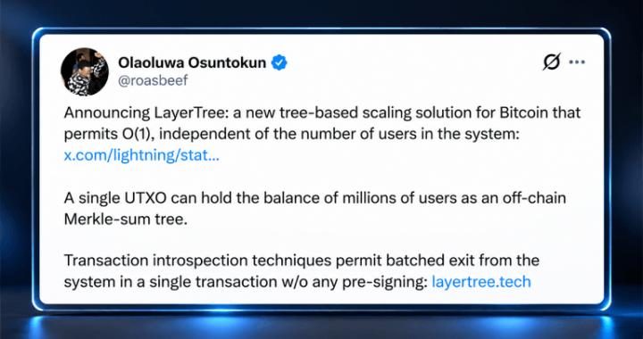 New Tree-Based Bitcoin Scaling Proposal Targets Millions of Users