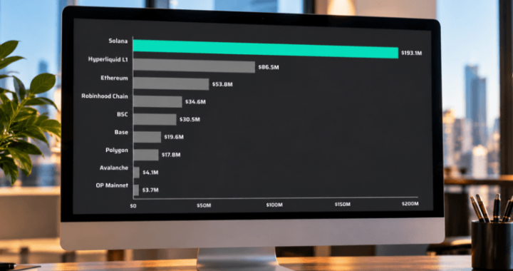 Solana Apps Generate $193M in 30 Days Amid Real-World Assets Surge