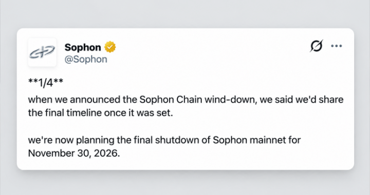 Sophon Set to Pull Plug on Layer 2 Network After $70M Funding Push