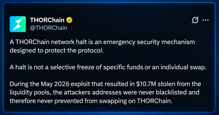Thorchain Co-Founder: Neutral Networks Can’t Pick Who Can Transact