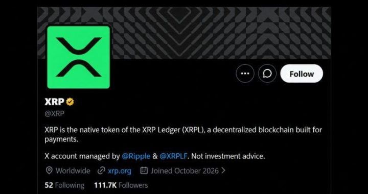 XRP Finally Got Its Own X Account and 111K People Showed up Overnight