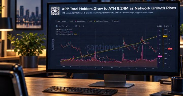 XRP Wallets Hit Record 8.24 Million as Network Growth Accelerates